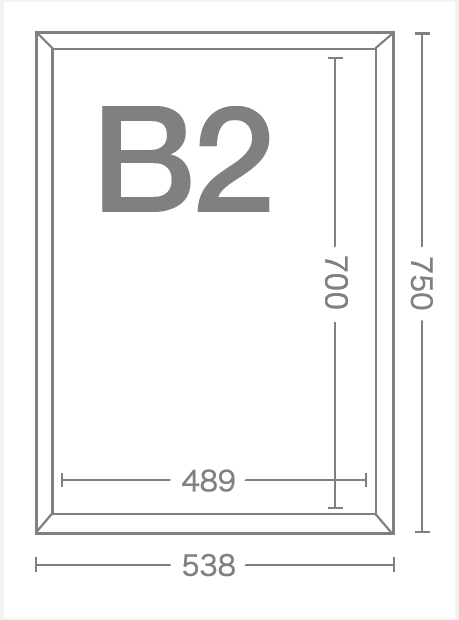B2サイズ表